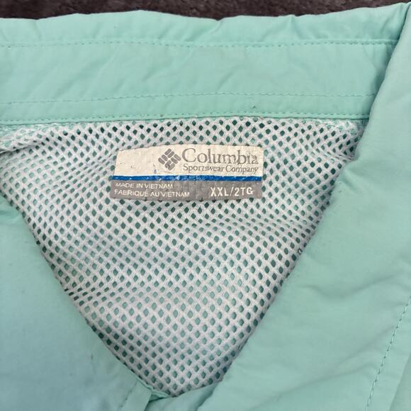 Columbia PFG Shirt Mens XXL Blue Button Down Fishing Outdoors Hiking Vented - Picture 3 of 9